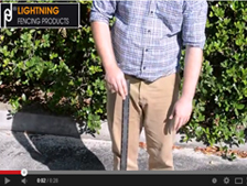 Poly fence droppers flexibility test — Lightning LPD